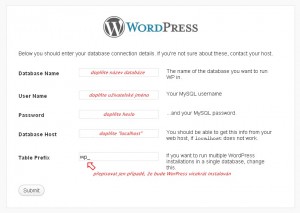 Instalace WordPress